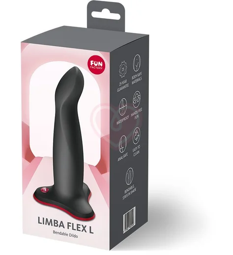 Гибкий фаллоимитатор Fun Factory Limba Flex L чёрный фото 4
