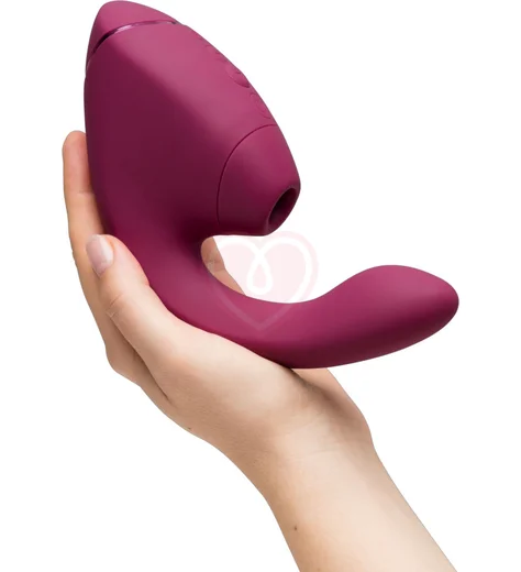 Вибратор с вакуумно-волновой стимуляцией клитора Womanizer Next Duo розовый фото 6