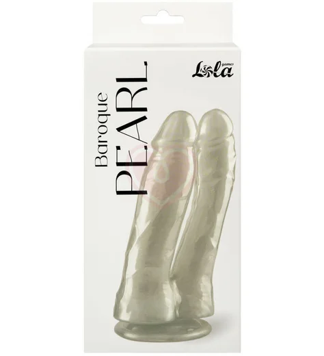 Двойной перламутровый фаллоимитатор Lola Games Pearl Baroque Pearl белый фото 5