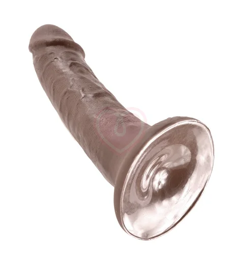 Фаллоимитатор на присоске King Cock 17 см коричневый фото 2