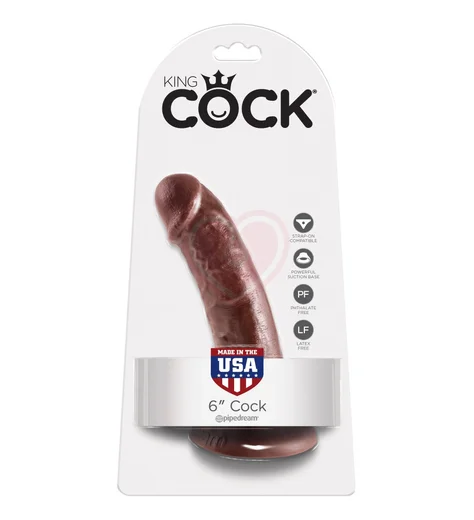 Фаллоимитатор на присоске King Cock 17 см коричневый фото 3
