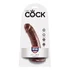 Фаллоимитатор на присоске King Cock 17 см коричневый фото 3