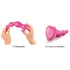 Рельефный фаллоимитатор Strap-On-Me Dildo Plug Beads размер M 13,8 см розовый фото 2