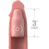 Вибронасадка для увеличения члена PipeDream Fantasy X-Tensions Sleeve Vibrating Plug телесная фото 2