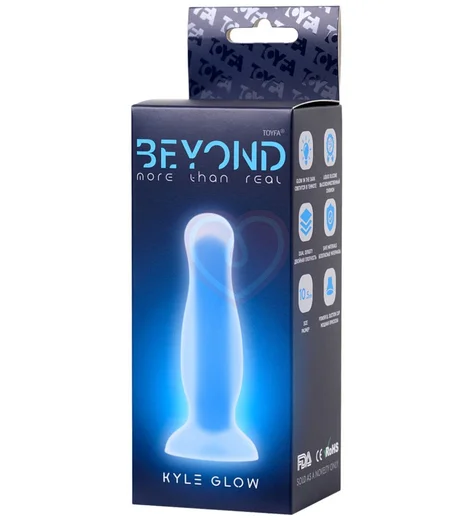 Светящаяся в темноте анальная пробка Beyond Kyle Glow 9 см фото 4