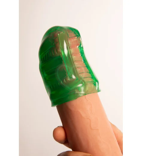Мини мастурбатор Tenga Uni Emerald зелёный фото 7