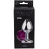 Анальная пробка с фиолетовым кристаллом Diamond Purple Sparkle Xl серебро фото 3
