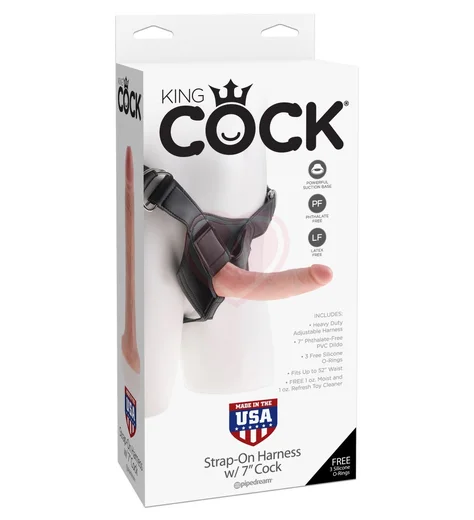 Страпон с реалистичной насадкой Strap-on Harness Cock 18 см фото 7