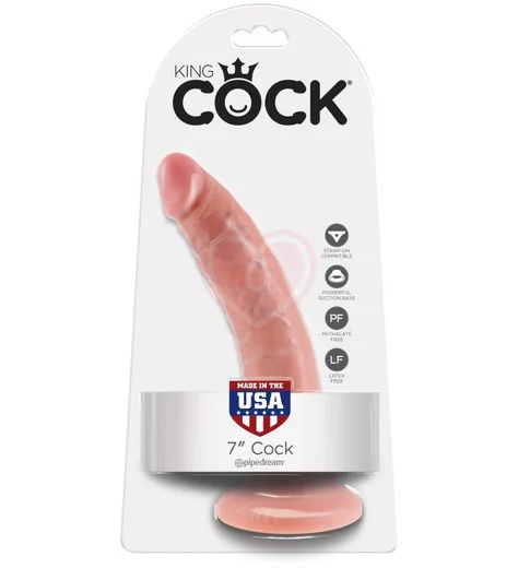 Фаллоимитатор на присоске King Cock 18 см телесный фото 5