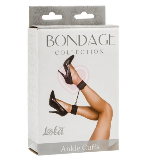 Оковы на ноги Bondage Collection Ankle Cuffs One Size черные фото 2