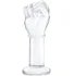 Стеклянная анальная пробка в форме кулака Glas Fist Butt Plug фото 1