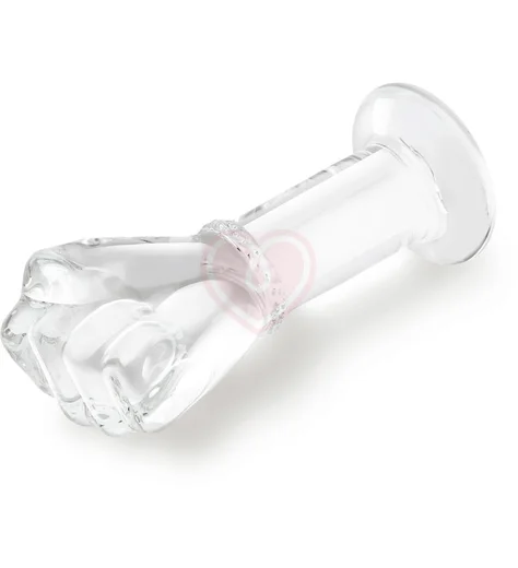 Стеклянная анальная пробка в форме кулака Glas Fist Butt Plug фото 2