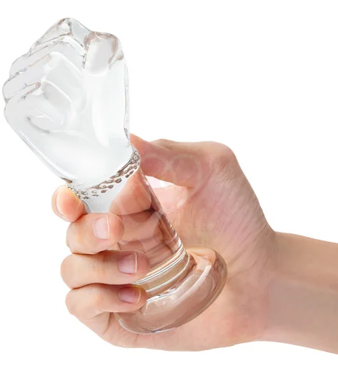 Стеклянная анальная пробка в форме кулака Glas Fist Butt Plug фото 3
