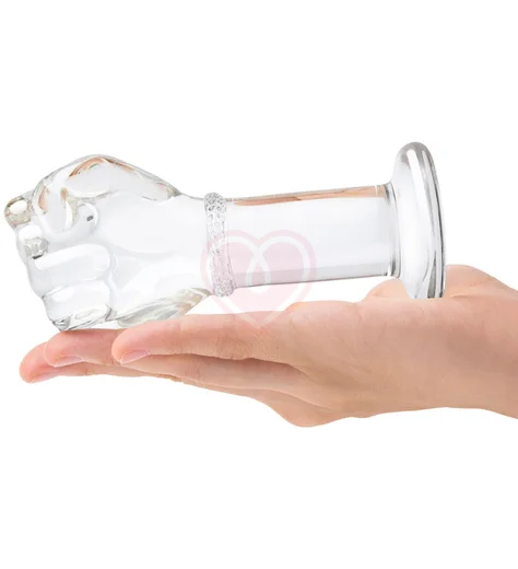 Стеклянная анальная пробка в форме кулака Glas Fist Butt Plug фото 4