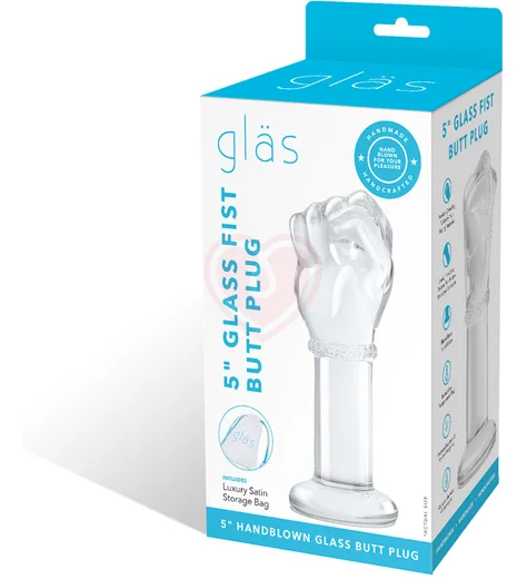 Стеклянная анальная пробка в форме кулака Glas Fist Butt Plug фото 6