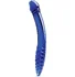 Двусторонний стеклянный фаллоимитатор Glas Double-sided Dildo синий фото 1