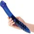 Двусторонний стеклянный фаллоимитатор Glas Double-sided Dildo синий фото 2