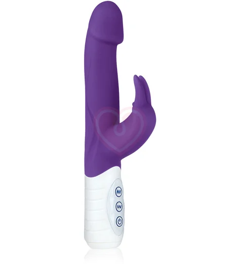 Мини вибратор-кролик Erotic Fantasy Slim Realistic Rabbit фиолетовый фото 1