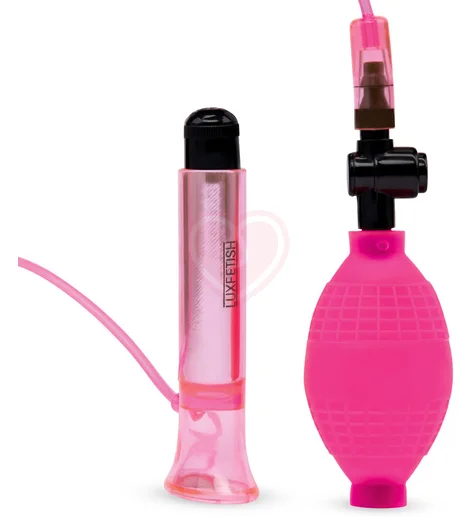 Вакуумная помпа для клитора с вибрацией Lux Fetish Vibrating Clitoral Pump розовая фото 1