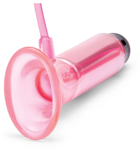 Вакуумная помпа для клитора с вибрацией Lux Fetish Vibrating Clitoral Pump розовая фото 5