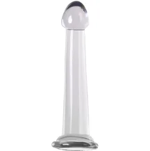 Фаллоимитатор с конической головкой Toyfa Basic Jelly Dildo S прозрачный
