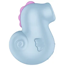 Вакуумный стимулятор в виде морского конька Satisfyer Sea Pony голубой