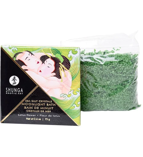 Соль Мёртвого моря Shunga для ванны Moonlight Bath Цветок лотоса 75 г фото 1