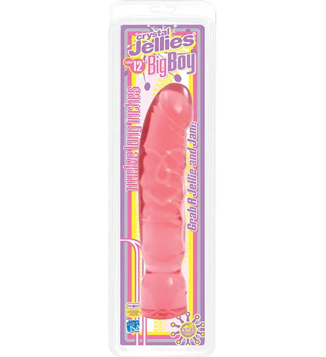 Большой фаллоимитатор Crystal Jellies 29 см розовый фото 2