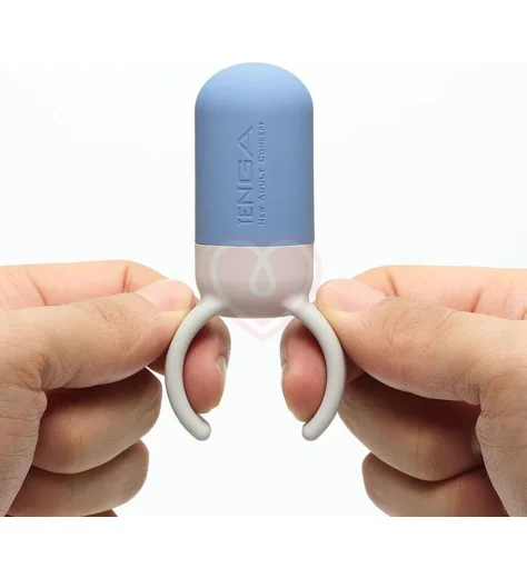 Эрекционное кольцо с вибрацией Tenga Svr One Blue голубое фото 4