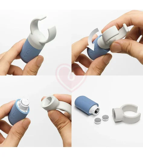 Эрекционное кольцо с вибрацией Tenga Svr One Blue голубое фото 6