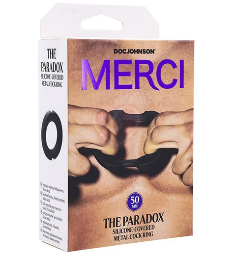 Эрекционное кольцо Doc Johnson Merci The Paradox чёрное фото 6