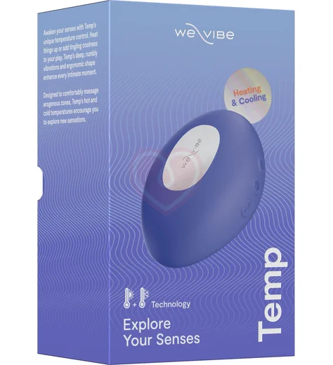 Вибратор для клитора We-Vibe Temp с функциями нагрева и охлаждения голубой фото 14