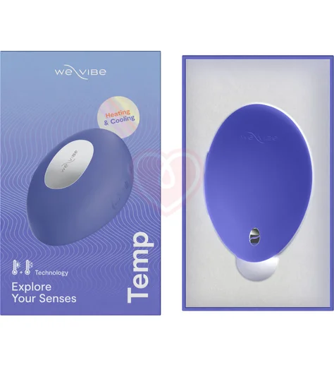 Вибратор для клитора We-Vibe Temp с функциями нагрева и охлаждения голубой фото 18
