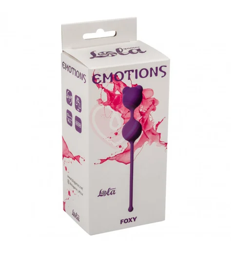 Вагинальные шарики с ушками Emotions Foxy фиолетовые фото 3