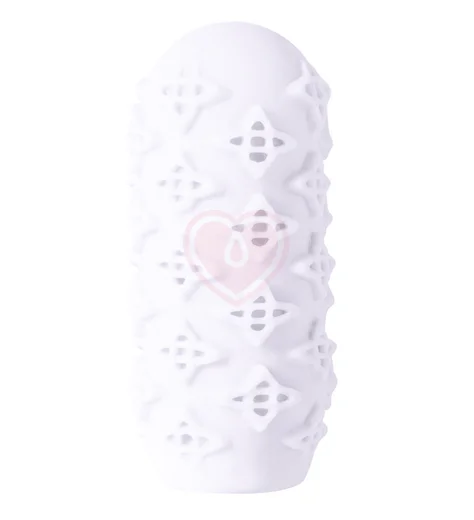 Мастурбатор с двухсторонним рельефом Marshmallow Maxi Honey белый фото 3