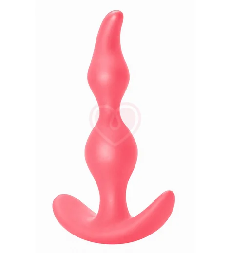 Анальная пробка Lola Games First Time Bent Anal Plug розовая фото 2