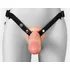 Фаллопротез Hollow Silicone Strap-On 20 см телесный фото 3