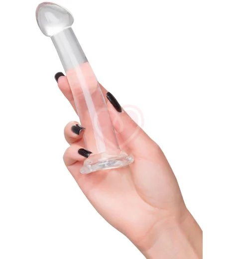 Фаллоимитатор с конической головкой Toyfa Basic Jelly Dildo S прозрачный фото 4