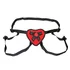 Пояс-сердечко для страпона Red Heart Strap-On Harness красный фото 2