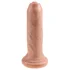 Фаллоимитатор King Cock Uncut с подвижной крайней плотью 15,2 см телесный фото 2