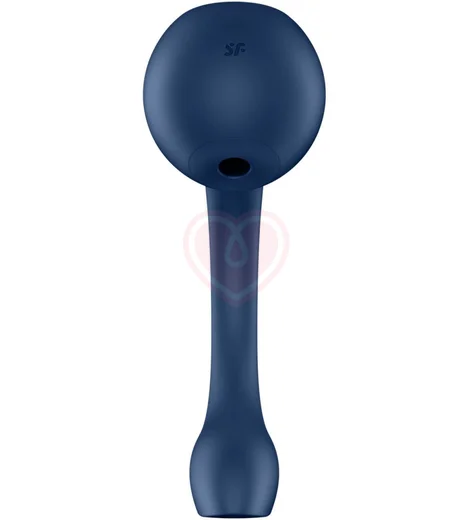 Вибратор с вакуумной стимуляцией Satisfyer Pro+ Wave 4 App синий фото 2