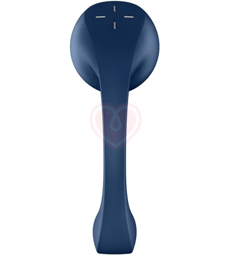 Вибратор с вакуумной стимуляцией Satisfyer Pro+ Wave 4 App синий фото 3