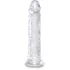 Гелевый фаллоимитатор King Cock Clear 20 см прозрачный фото 3