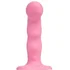 Вибратор с пульсирующей головкой Strap-On-Me Tapping Dildo Wave M розовый фото 13