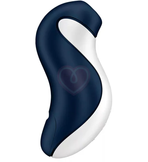 Вакуумный стимулятор в форме касатки Satisfyer Orca Battery Series синий фото 2