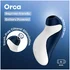 Вакуумный стимулятор в форме касатки Satisfyer Orca Battery Series синий фото 4