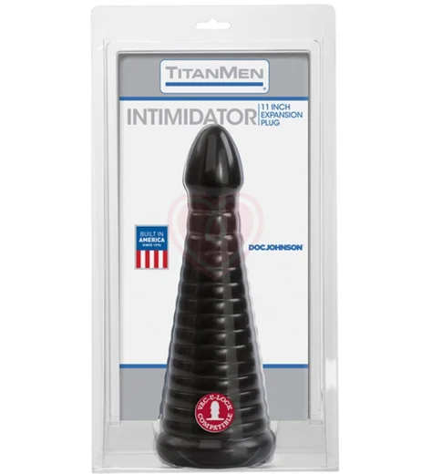 Огромный анальный стимулятор пирамида TitanMen Intimidator черный фото 2