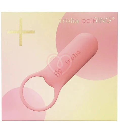 Эрекционное кольцо с усиленной вибрацией Tenga Iroha PaiRing+ Coral Pink коралл фото 3