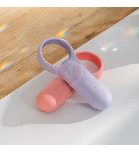 Эрекционное кольцо с усиленной вибрацией Tenga Iroha PaiRing+ Coral Pink коралл фото 5