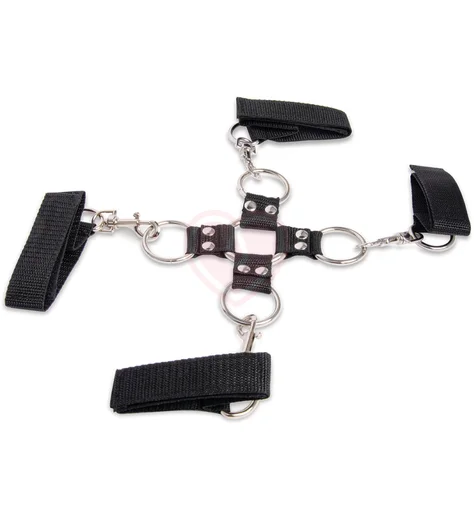 Набор для фиксации из 5 предметов Hogtie Ball Gag Kit черный фото 2